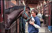 Photo of girl with horse